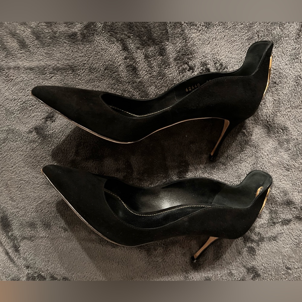 Sergio Rossi Black suede Heels - Picture 3 of 5